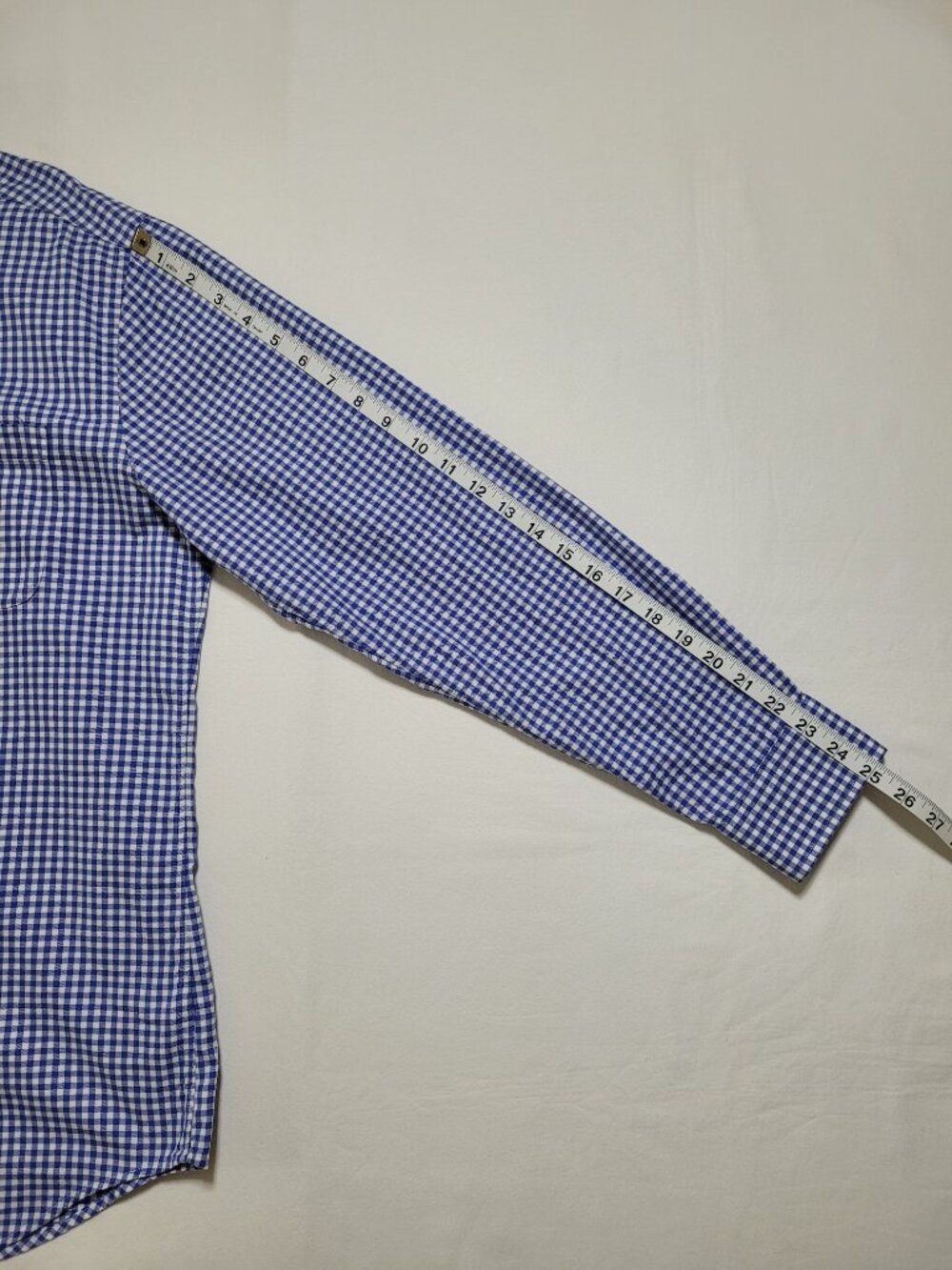 Vineyard Vines Mens Gingham Check Button Down Shirt Slim Fit Long Sleeve Large - Picture 9 of 9